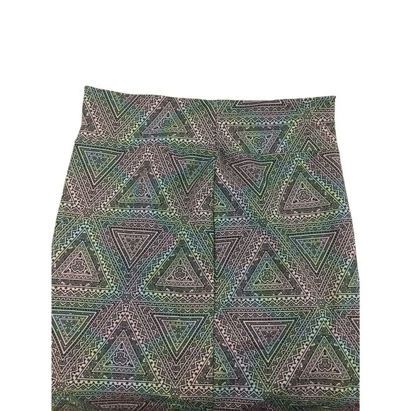 LuLaRoe Cassie Pencil Skirt 3XL Gray Colorful Print High Waisted Mom Tapered - Picture 9 of 10